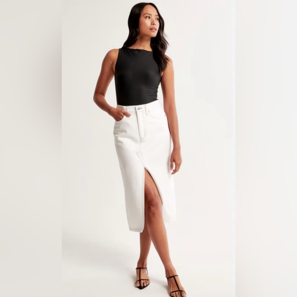 Abercrombie Denim Midi Skirt 31